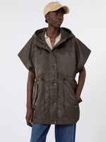 Water-Repellent Twill Padded Gilet for Women - Mud - Max Mara KSA