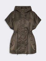 Water-Repellent Twill Padded Gilet for Women - Mud - Max Mara KSA