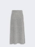 Flared Skirt In Wool Blend Tweed for Women - Medium Grey - Max Mara KSA