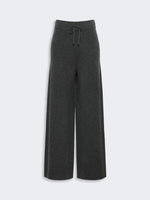 Wool And Cashmere Yarn Trousers for Women - Dark Grey - Max Mara KSA