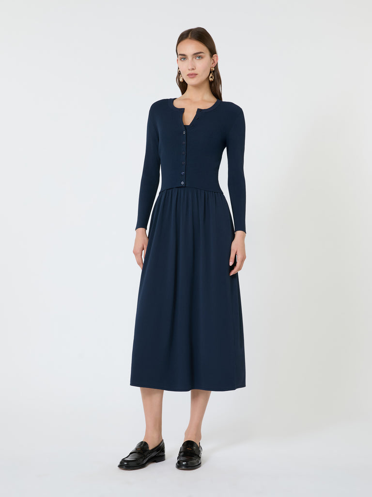 max mara fine rib-knit viscose yarn cardigan
