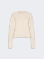 Wool And Cashmere Yarn Cardigan for Women - Ice - Max Mara KSA