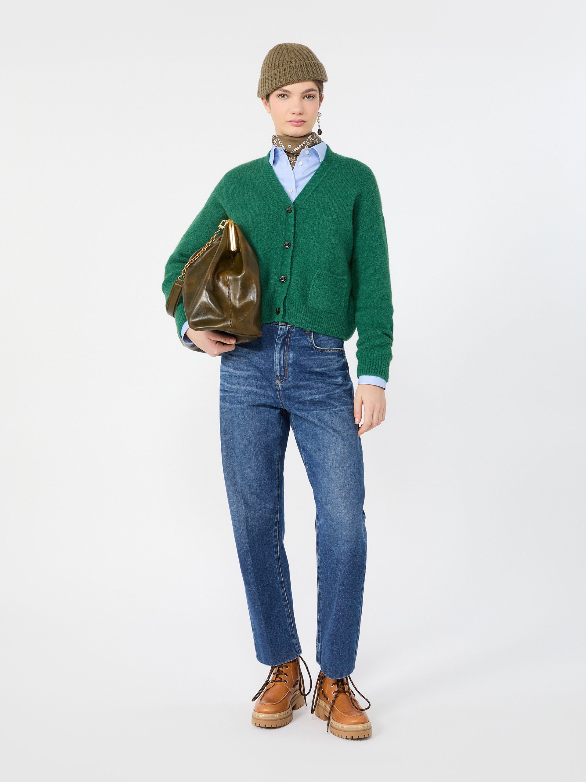 Max Mara Alpaca and cotton yarn cardigan for Women