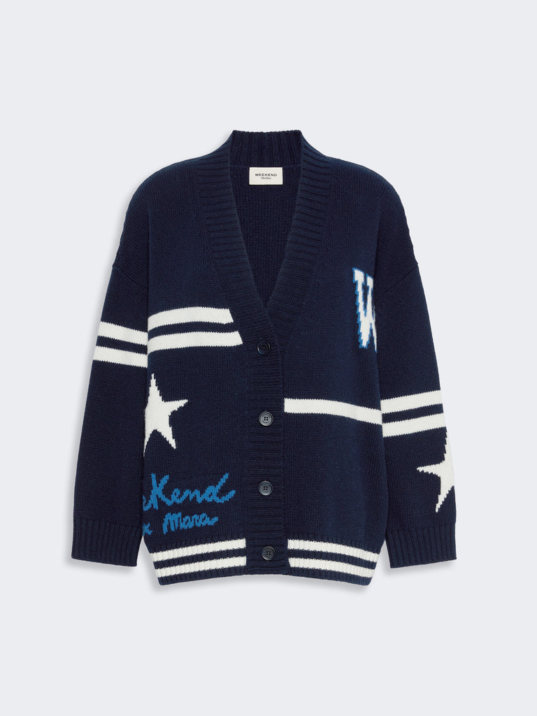 max mara jacquard wool cardigan