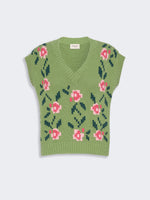 Inlaid Cotton-Blend Gilet for Women - Green - Max Mara KSA