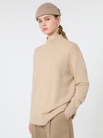 Cashmere Turtleneck Sweater for Women - Beige - Max Mara KSA