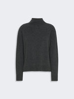 Carded Wool And Cashmere Yarn Sweater for Women - Dark Grey - Max Mara KSA