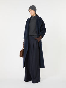 Carded Wool And Cashmere Yarn Sweater for Women - Dark Grey - Max Mara KSA