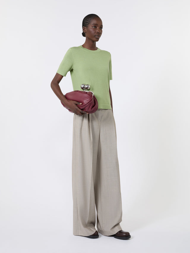 Wool, Silk And Cashmere Sweater for Women - Green - Max Mara KSA