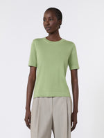 Wool, Silk And Cashmere Sweater for Women - Green - Max Mara KSA