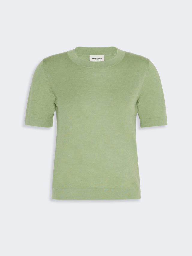 Wool, Silk And Cashmere Sweater for Women - Green - Max Mara KSA