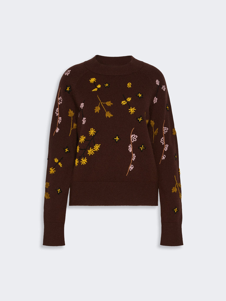 max mara embroidered wool sweater