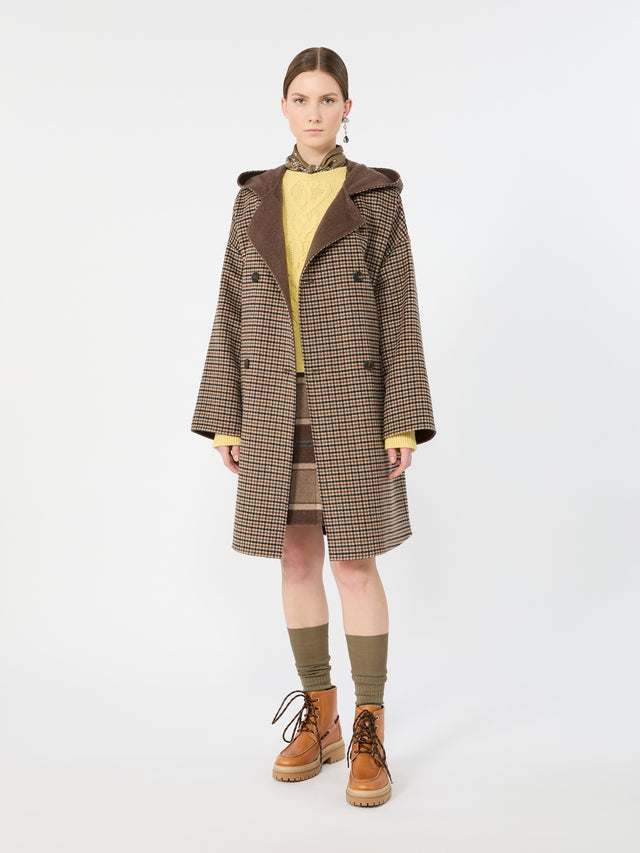 Cable Knit Wool Yarn Jumper for Women - Honey - Max Mara KSA