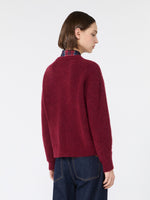 Alpaca And Wool Blend Sweater for Women - Bordeaux - Max Mara KSA