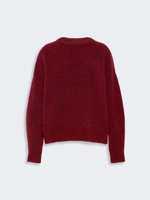 Alpaca And Wool Blend Sweater for Women - Bordeaux - Max Mara KSA