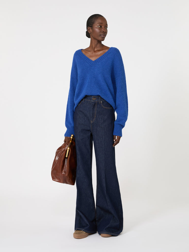 max mara كنزة من خيوط الألبكة والقطن