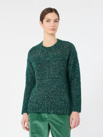 Alpaca, Cotton And Wool Blend Sweater for Women - Dark Green - Max Mara KSA