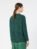 Alpaca, Cotton And Wool Blend Sweater for Women - Dark Green - Max Mara KSA