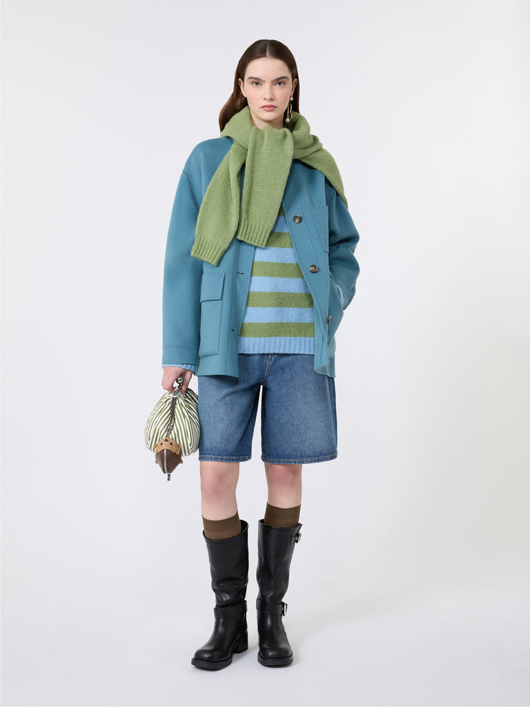 max mara كنزة من الألبكة والقطن