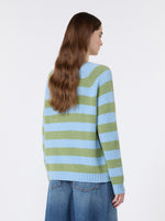 Alpaca And Cotton Sweater for Women - Light Blue - Max Mara KSA