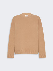Oversized Wool Jumper for Women - Camel - Max Mara KSA