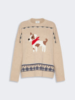Loose Jumper In Wool Jacquard for Women - Sand - Max Mara KSA