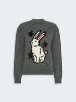 Alpaca And Wool-Blend Yarn Sweater for Women - Medium Grey - Max Mara KSA
