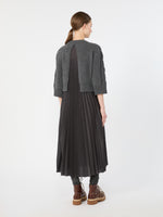 Jersey Dress With A Wool Top for Women - Dark Grey - Max Mara KSA
