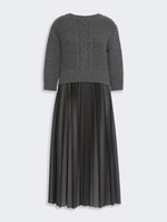 Jersey Dress With A Wool Top for Women - Dark Grey - Max Mara KSA