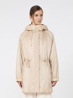 Reversible Water-Repellent Canvas Padded Parka for Women - Sand - Max Mara KSA
