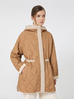 Reversible Water-Repellent Canvas Padded Parka for Women - Sand - Max Mara KSA