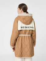 Reversible Water-Repellent Canvas Padded Parka for Women - Sand - Max Mara KSA