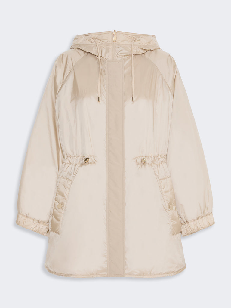 max mara جاكيت باركا مبطن بوجهين من الكانفاس الطارد للماء