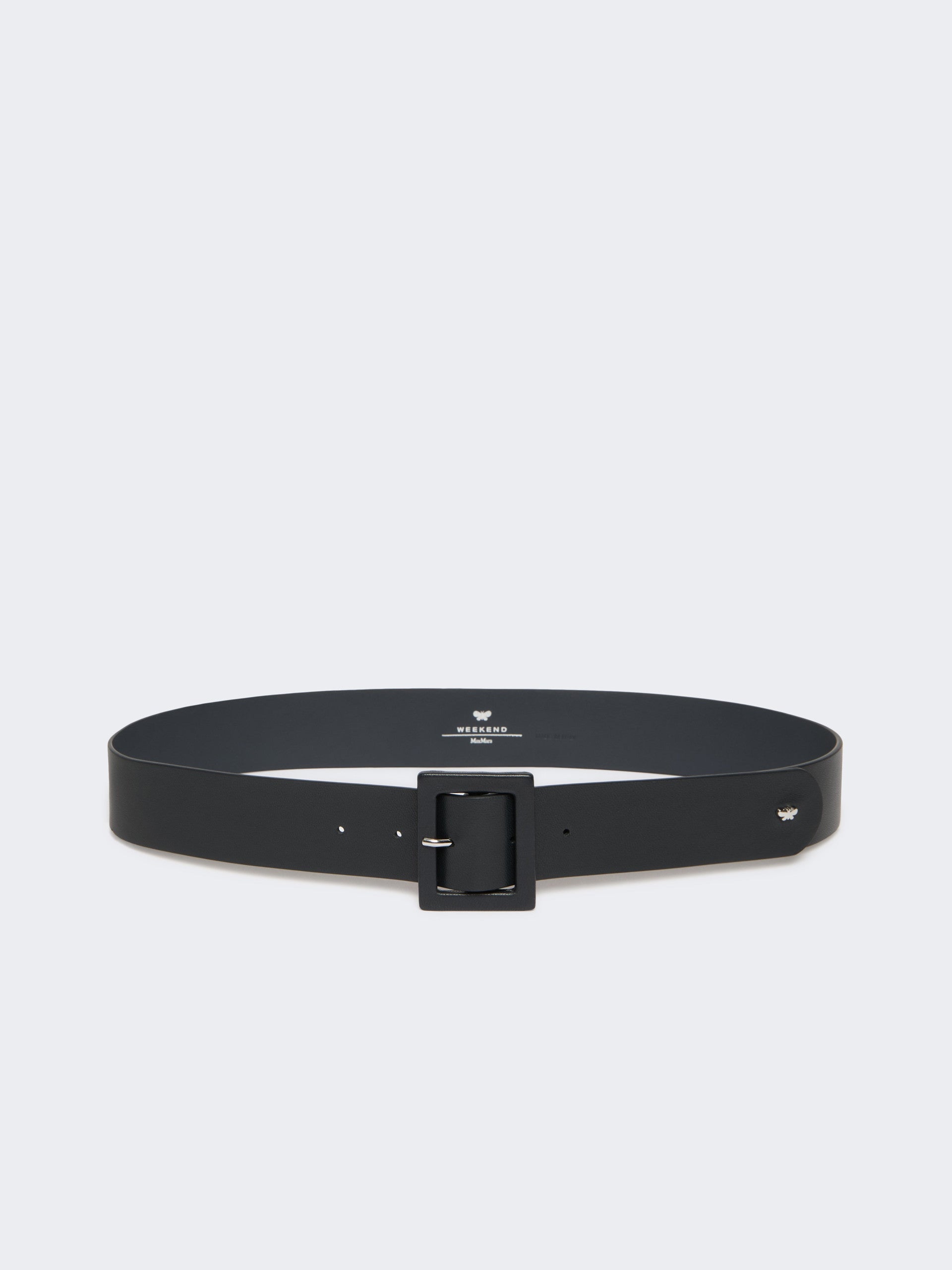 Shiny Nappa Leather Belt for Women - Ultramarine - Max Mara KSA