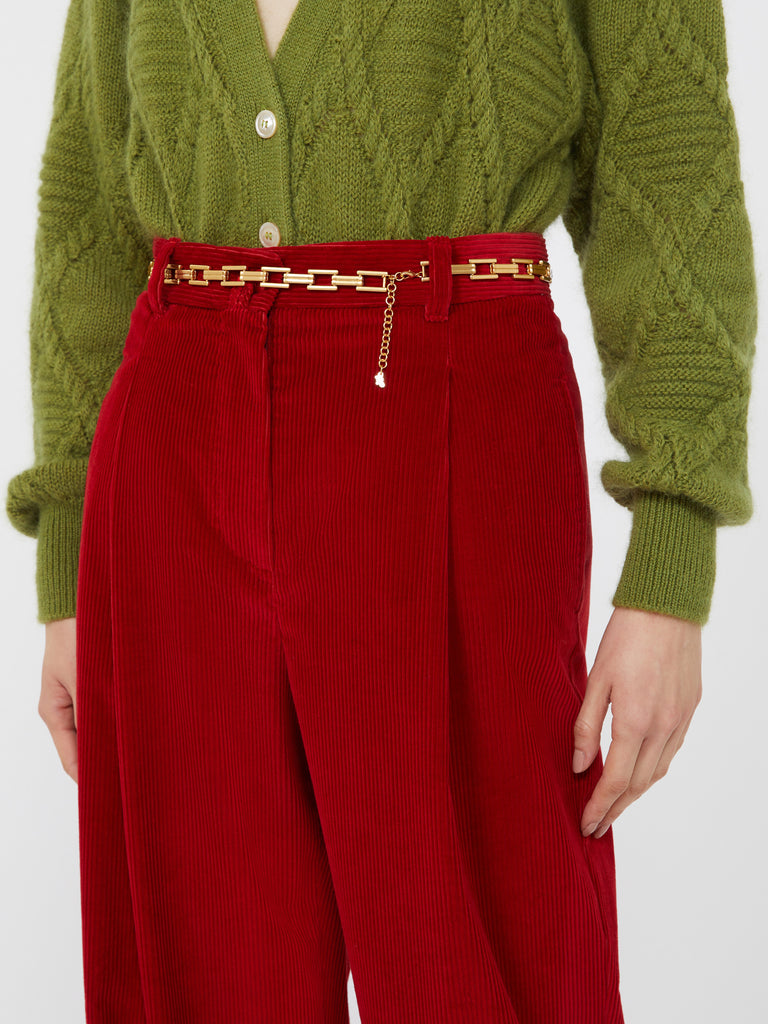 max mara حزام من المعدن