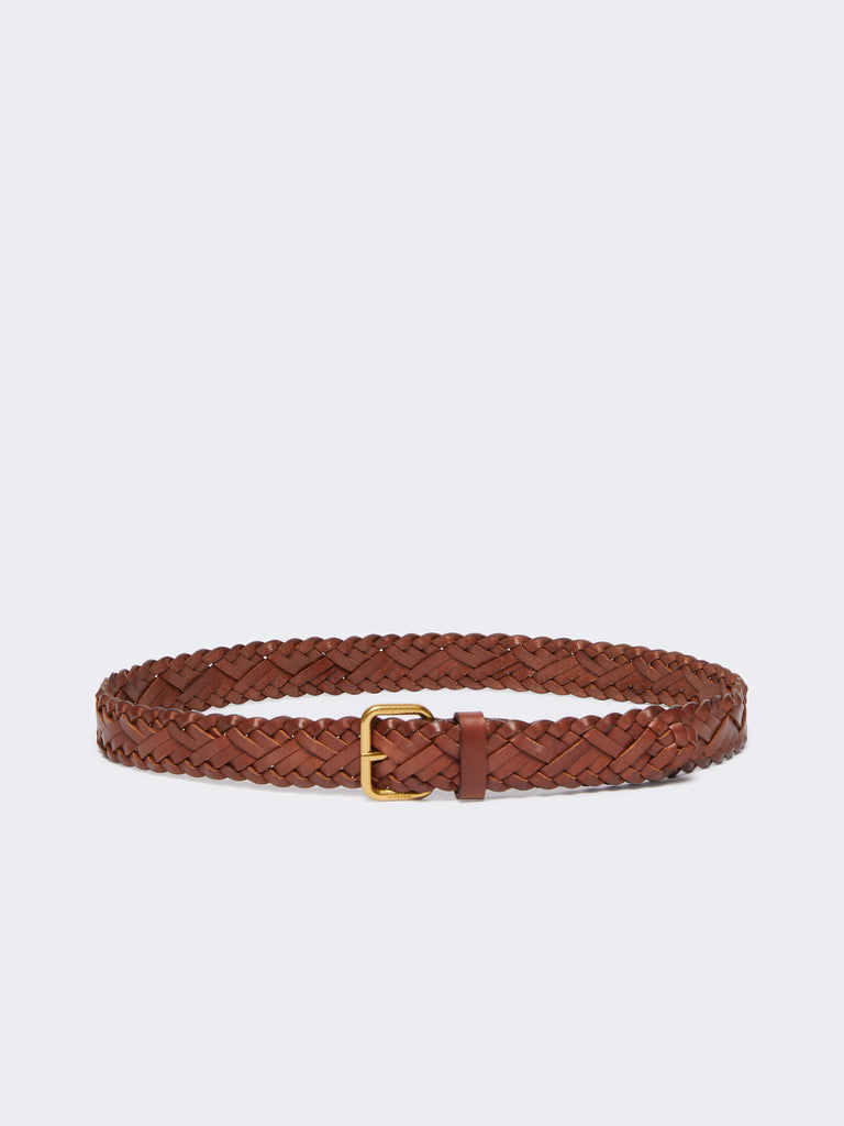 max mara woven leather belt