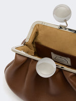 Medium Calfskin Pasticcino Bag for Women - Brown - Max Mara KSA