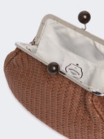Medium Pasticcino Bag In Woven Leather for Women - Tobacco - Max Mara KSA