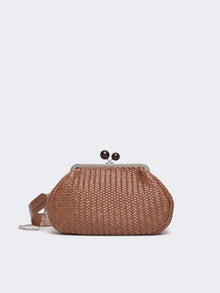 Medium Pasticcino Bag In Woven Leather for Women - Tobacco - Max Mara KSA
