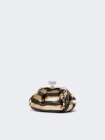 Small Pasticcino Bag With Sequin Stripes for Women - Midnightblue - Max Mara KSA