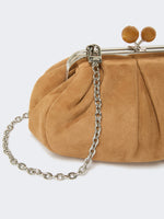 Small Suede Pasticcino Bag for Women - Brown - Max Mara KSA