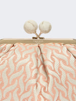 Small Pasticcino Bag In Linen, Silk And Cotton Jacquard for Women - Pink - Max Mara KSA