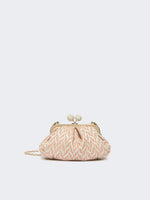 Small Pasticcino Bag In Linen, Silk And Cotton Jacquard for Women - Pink - Max Mara KSA