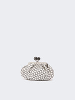 Small Pasticcino Bag In Linen, Silk And Cotton Jacquard for Women - Black - Max Mara KSA