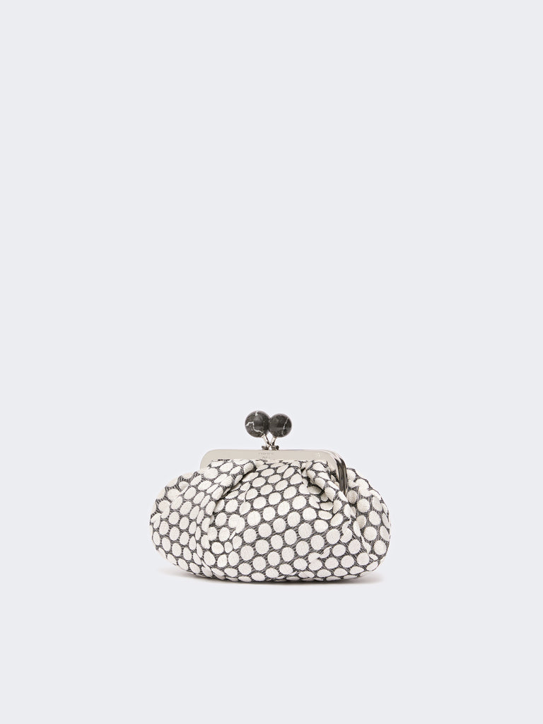 max mara small pasticcino bag in linen, silk and cotton jacquard