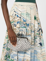 Small Pasticcino Bag In Linen, Silk And Cotton Jacquard for Women - Black - Max Mara KSA