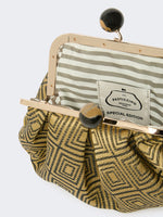 Small Pasticcino Bag In Linen, Silk And Cotton Jacquard for Women - Yellow - Max Mara KSA