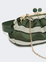 Medium Pasticcino Bag In Linen, Silk And Cotton Jacquard for Women - Sage Green - Max Mara KSA