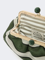 Medium Pasticcino Bag In Linen, Silk And Cotton Jacquard for Women - Sage Green - Max Mara KSA