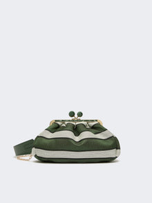 Medium Pasticcino Bag In Linen, Silk And Cotton Jacquard for Women - Sage Green - Max Mara KSA
